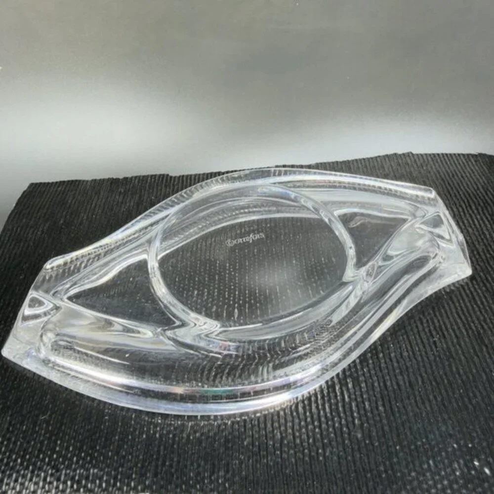 Orrefors Crystal Glass Candleholder Wave Horizon Marquis Paisley‎ Sweden Single